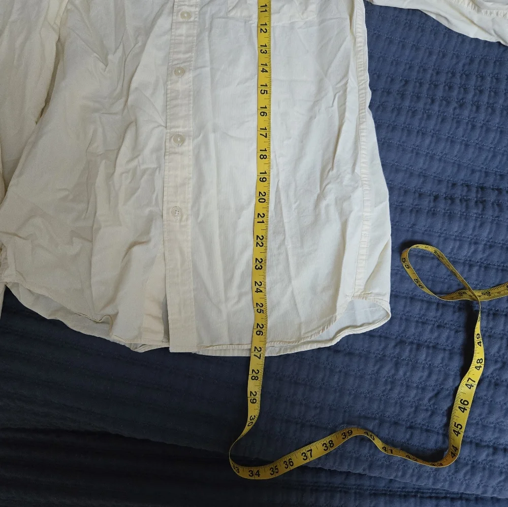 Men's J Crew Yellow Button-Up Shirt S